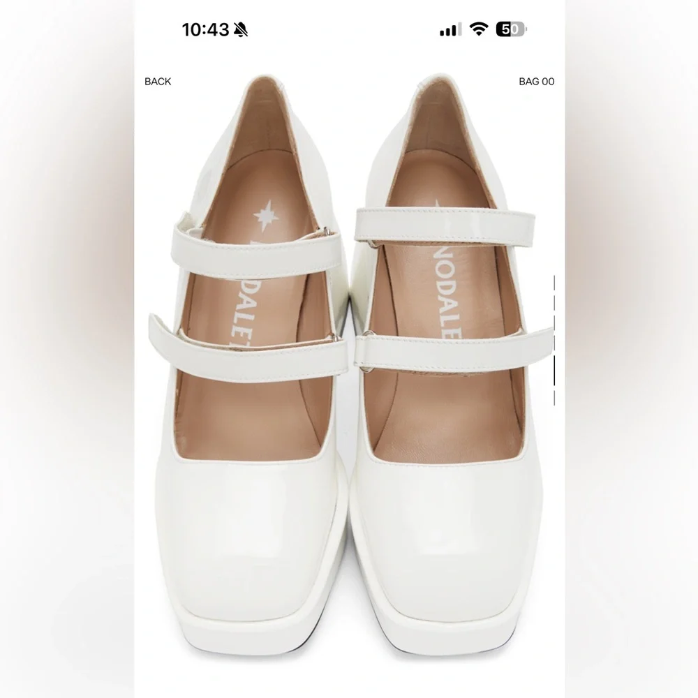 NODALETO
White Patent Bulla Babies 65 Heels - Picture 5 of 7